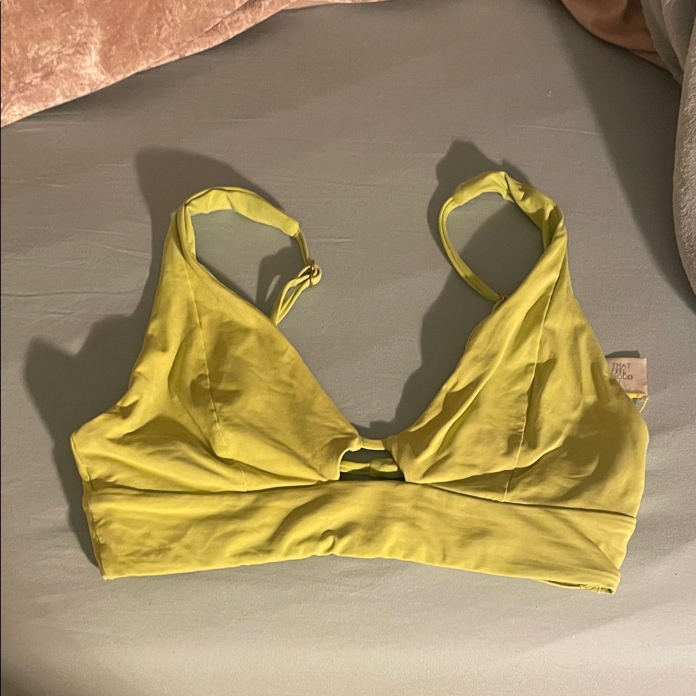 L space Women's Lime bikini top